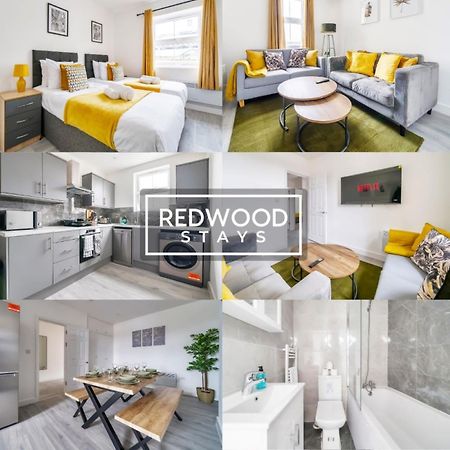 Brand New, 2 Bed 1 Bath, Modern Town Center Apartment, Free Wifi & Netflix By Redwood Stays Aldershot Kültér fotó