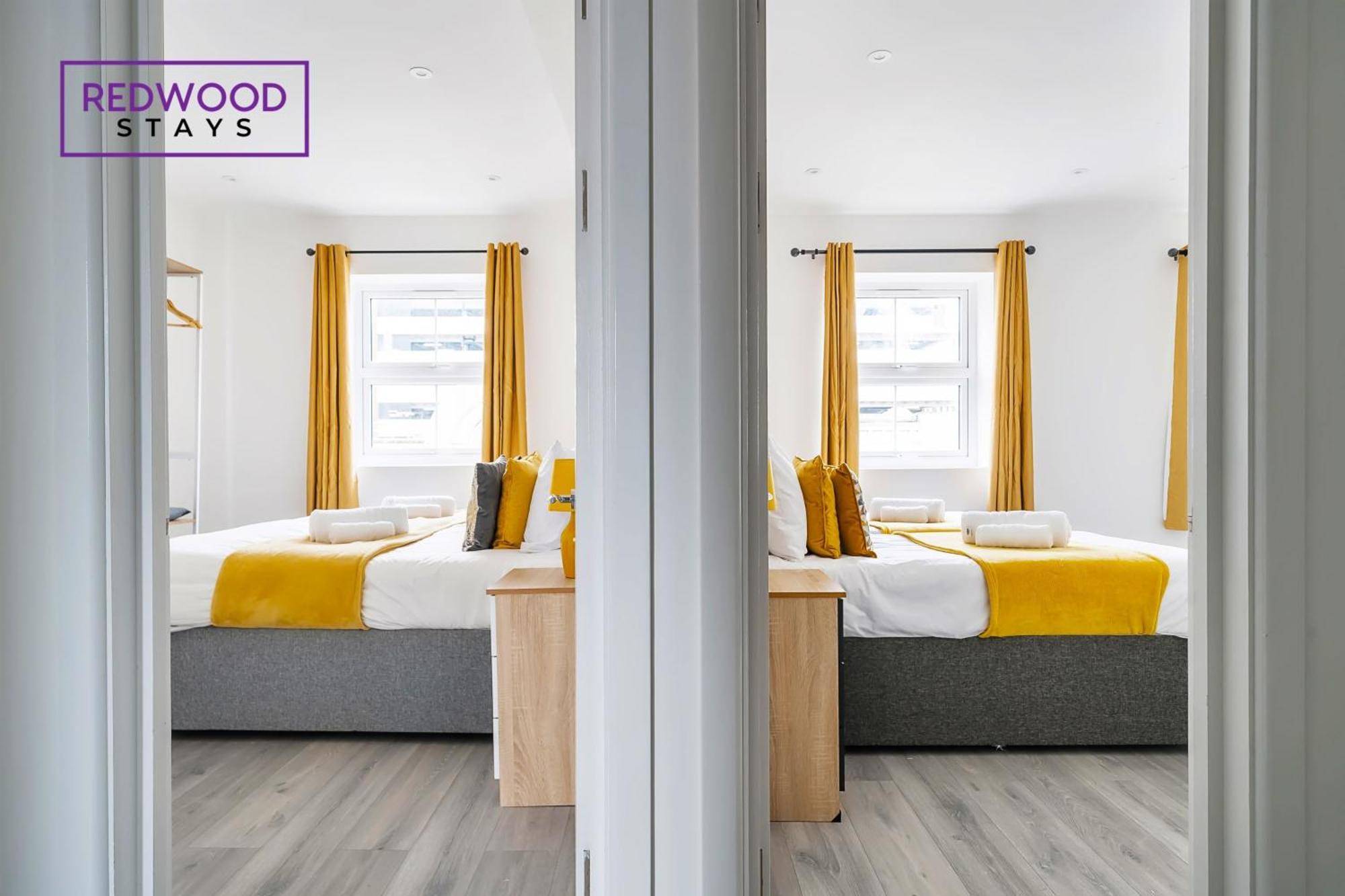 Brand New, 2 Bed 1 Bath, Modern Town Center Apartment, Free Wifi & Netflix By Redwood Stays Aldershot Kültér fotó