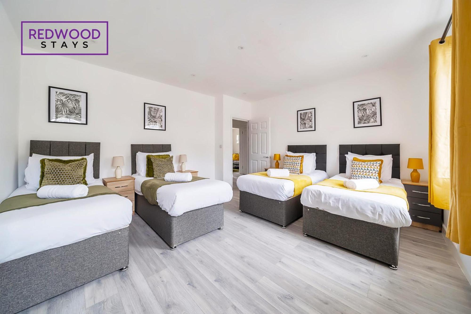 Brand New, 2 Bed 1 Bath, Modern Town Center Apartment, Free Wifi & Netflix By Redwood Stays Aldershot Kültér fotó