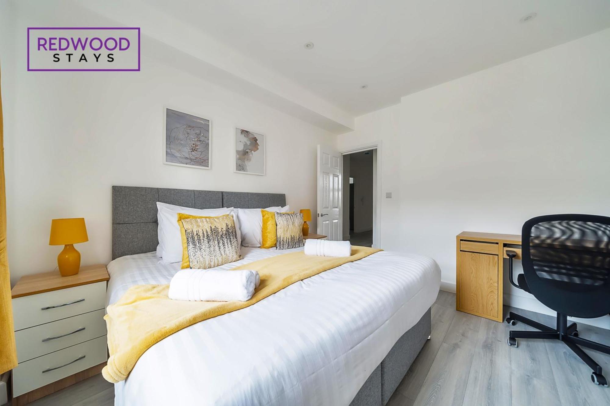 Brand New, 2 Bed 1 Bath, Modern Town Center Apartment, Free Wifi & Netflix By Redwood Stays Aldershot Kültér fotó